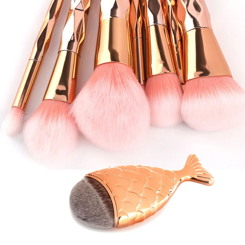 7 8 шт. набор кистей для макияжа|makeup brush set|brush setgold makeup set |