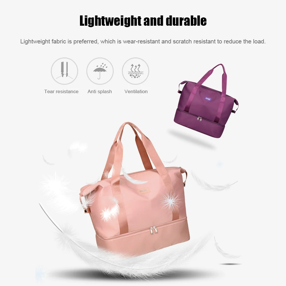 Большая Дорожная Спортивная Сумка сухая и влажная сумка отдельные Портативные