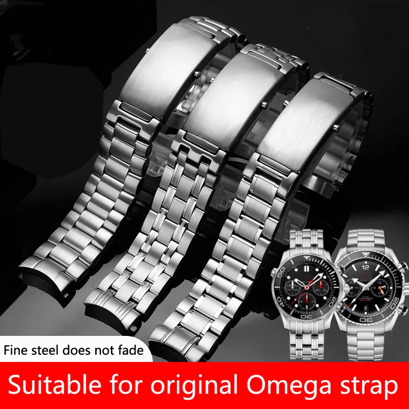 Ремешок мужской из нержавеющей стали для часов Omega 007 Seamaster 20 мм 22 300 м | Наручные
