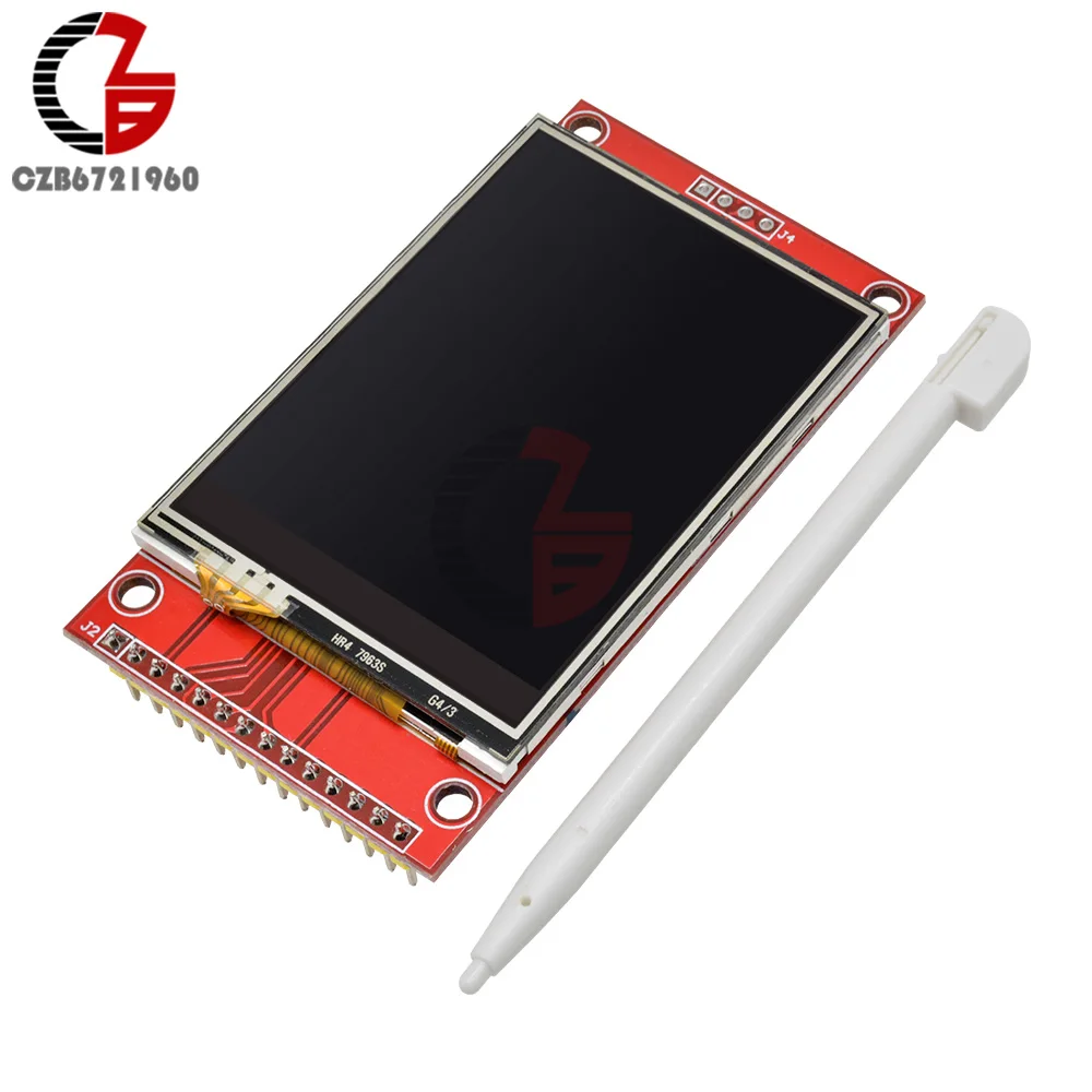 2," 240x320 SPI TFT lcd сенсорный экран модуль 5V 3,3 V PCB адаптер Micro SD слот ILI9341 Белый светодиодный для Arduino SMT32
