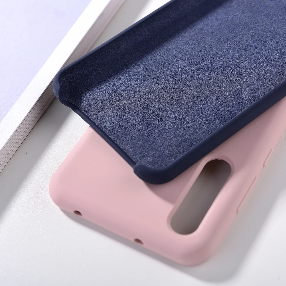 Оригинальный Huawei P20/P20 Pro Чехол из жидкого силикона мягкий мобильный телефон
