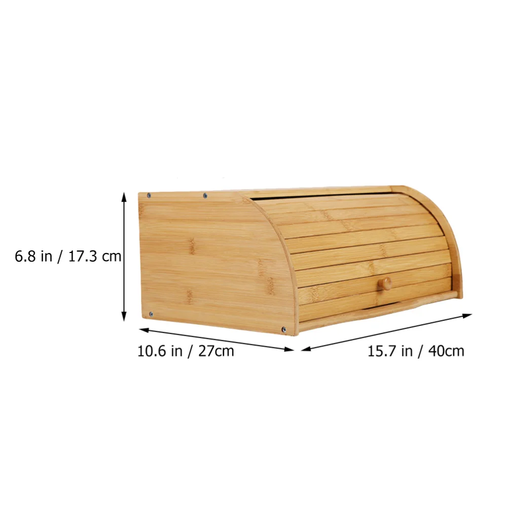 

1pc Bread Box Bread Basket Wooden Box Storage Boxes Kitchen Organizer