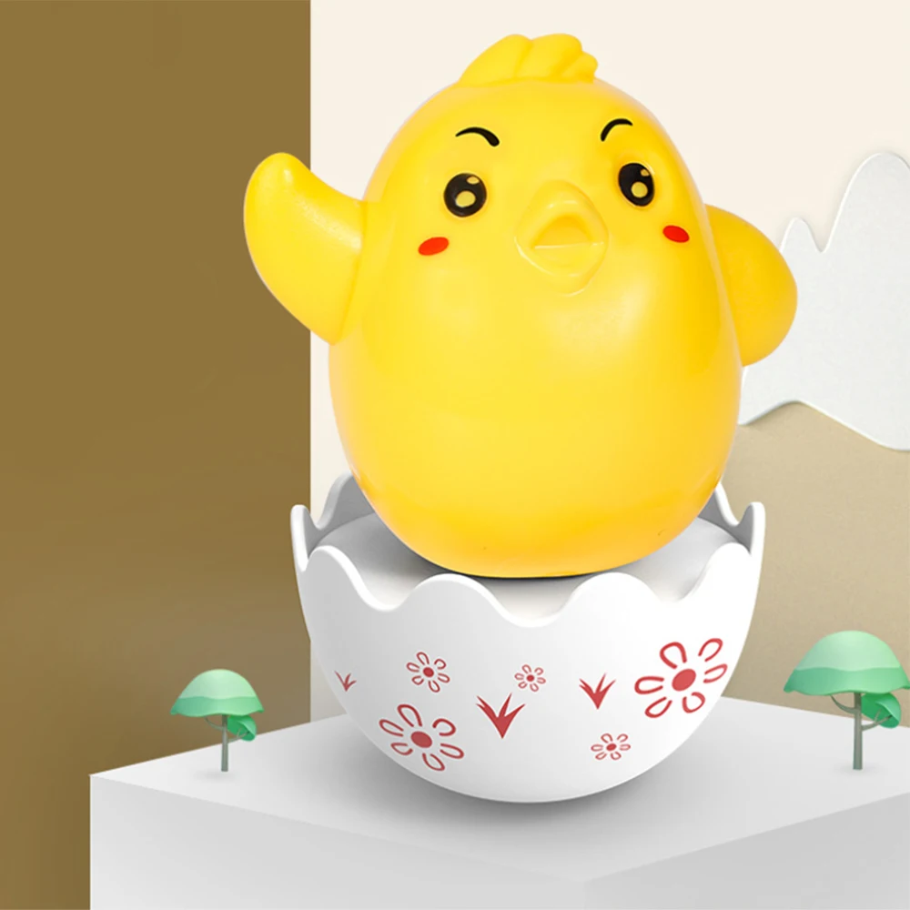 Детские погремушки игрушки милая мультяшная Веселая цыпленка пингвин колпачок