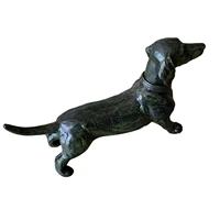 black dachshund statue garden decor yard lawn resin dog sculpture outdoor indoor decor toys for children animal attractively