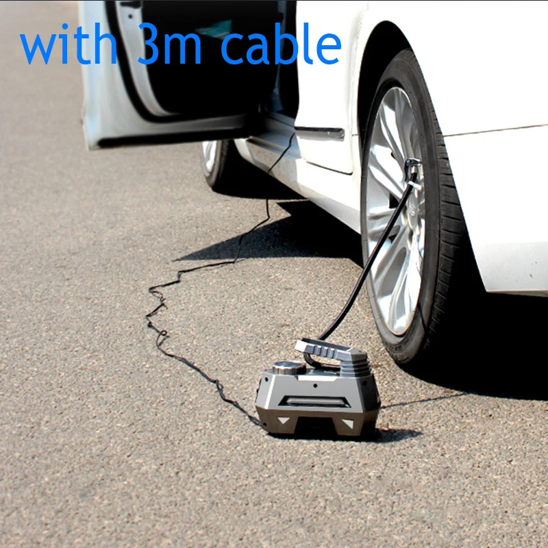 Портативный автомобильный воздушный компрессор для шин насос автомобильных