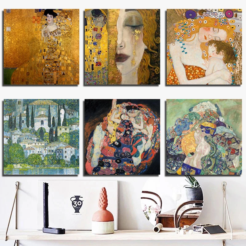 Gustav Klimt лучшая Классическая Картина на холсте печать гостиная украшение для дома