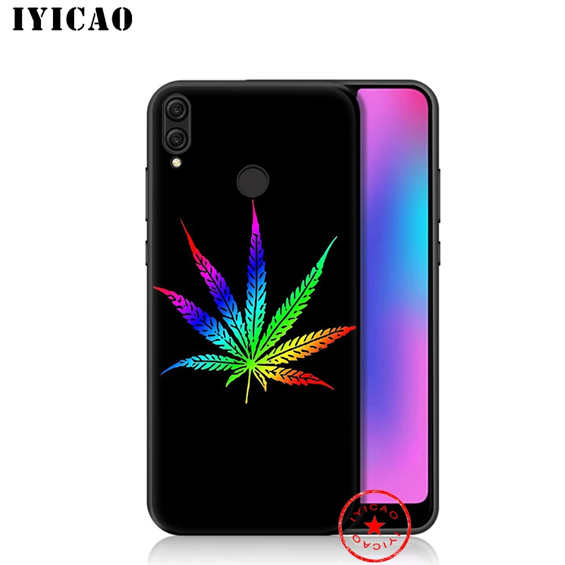 IYICAO Weed Leaf Grass Soft Case for Huawei Honor 20 10 9X 9 8C 8X 8 7X 7C 7A 6A Nova 5i 4 3i 2 2i Lite Pro View Note |