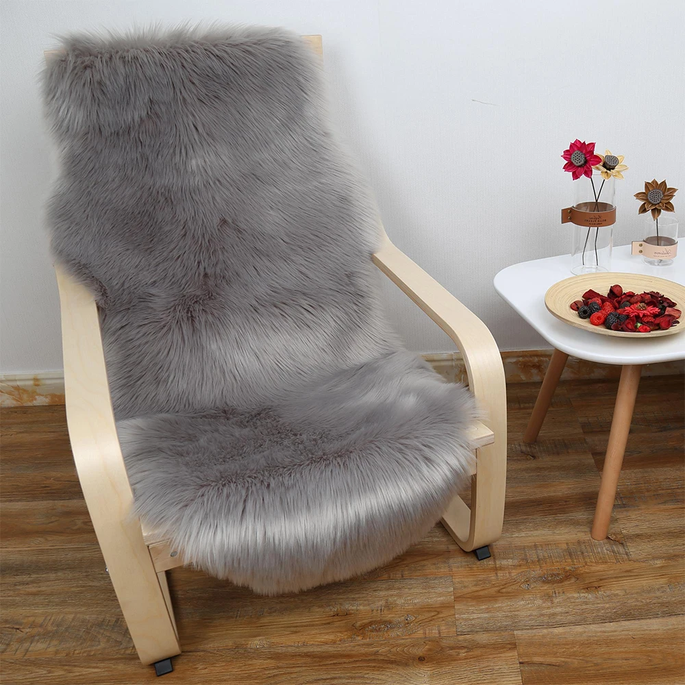 Супер мягкий ковер из овчины домашние современные шелковистые меховые коврики