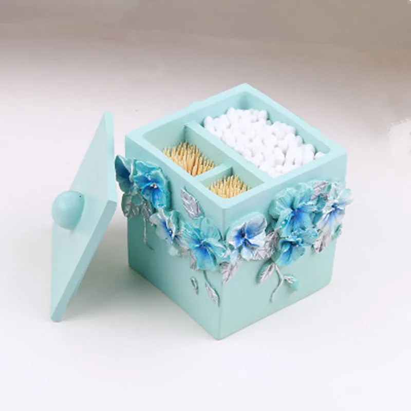 Европейский стиль элегантная полимерная коробка для зубочистки ручная