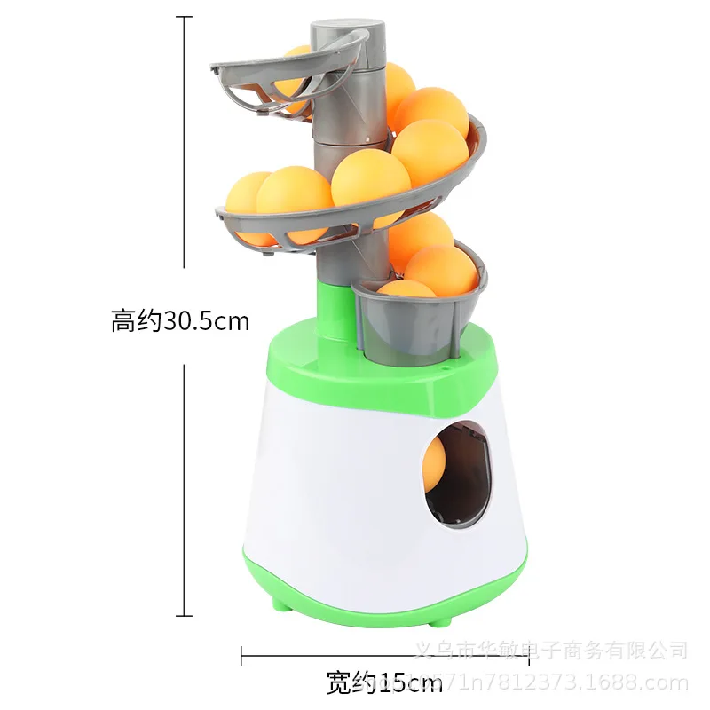 

4*AA Battery Mini Table Tennis Robot Service Pitching Machine Trainer Adult Kid Sport Game Gift Racquet Sport 40+ Ping Pong Ball