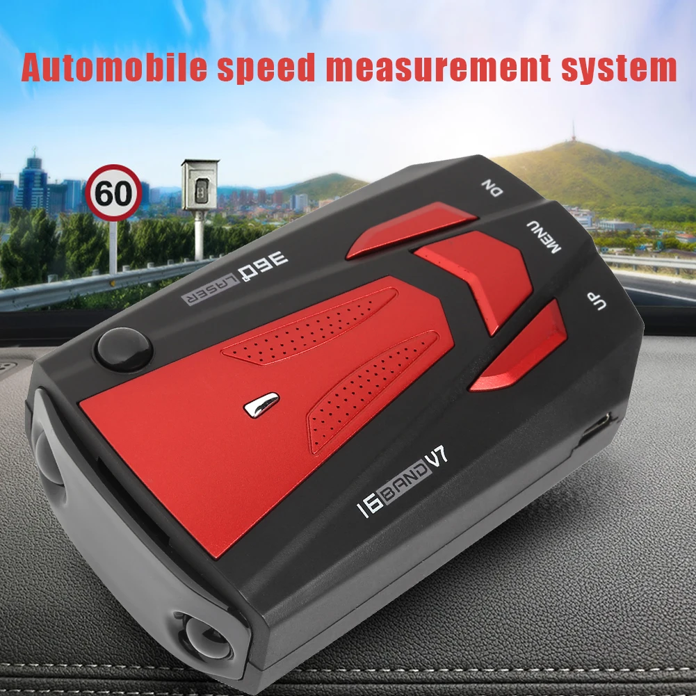 Автомобильный радар детектор VODOOL V7 2020 антирадар на английском и русском языках