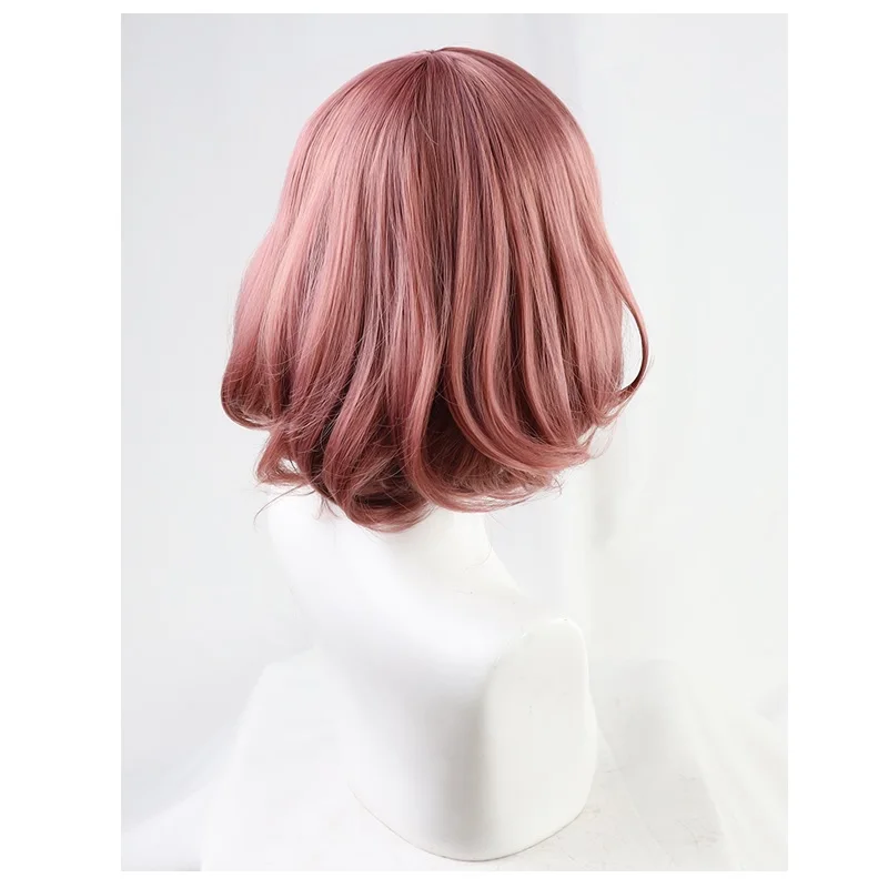 

Tenkuu Shinpan Maid-fuku Kamen Wig High-Rise Invasion Short Heat Resistant Synthetic Wigs Halloween Cosplay Props