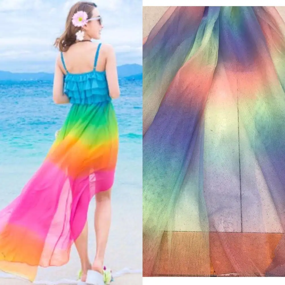 Распродажа высокое качество радуга тюль кружево Нигерия модная сетка кружевная