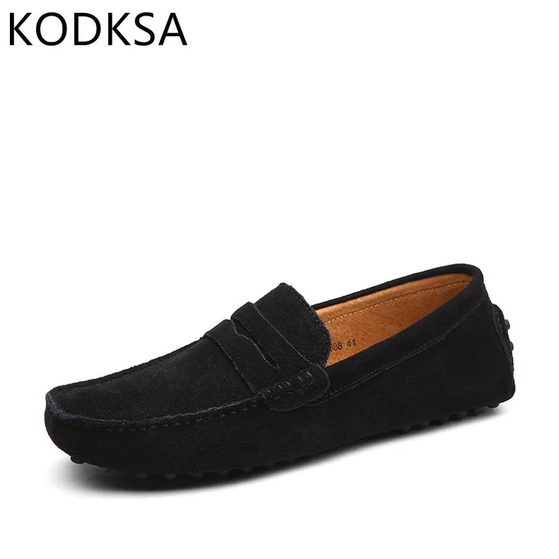 

Men Casual Shoes Fashion Men Shoes Genuine Leather Men Loafers Moccasins Slip on Men's Flats Male Driving Shoes 2021 New