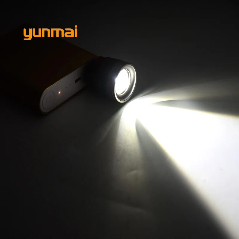 yunmai 2019 Mini Usb LED Flashlight NEW Q5 Aluminum Work Light 2000LM Waterproof Lanterna 3 Modes Portable Torch Lamp | Лампы и