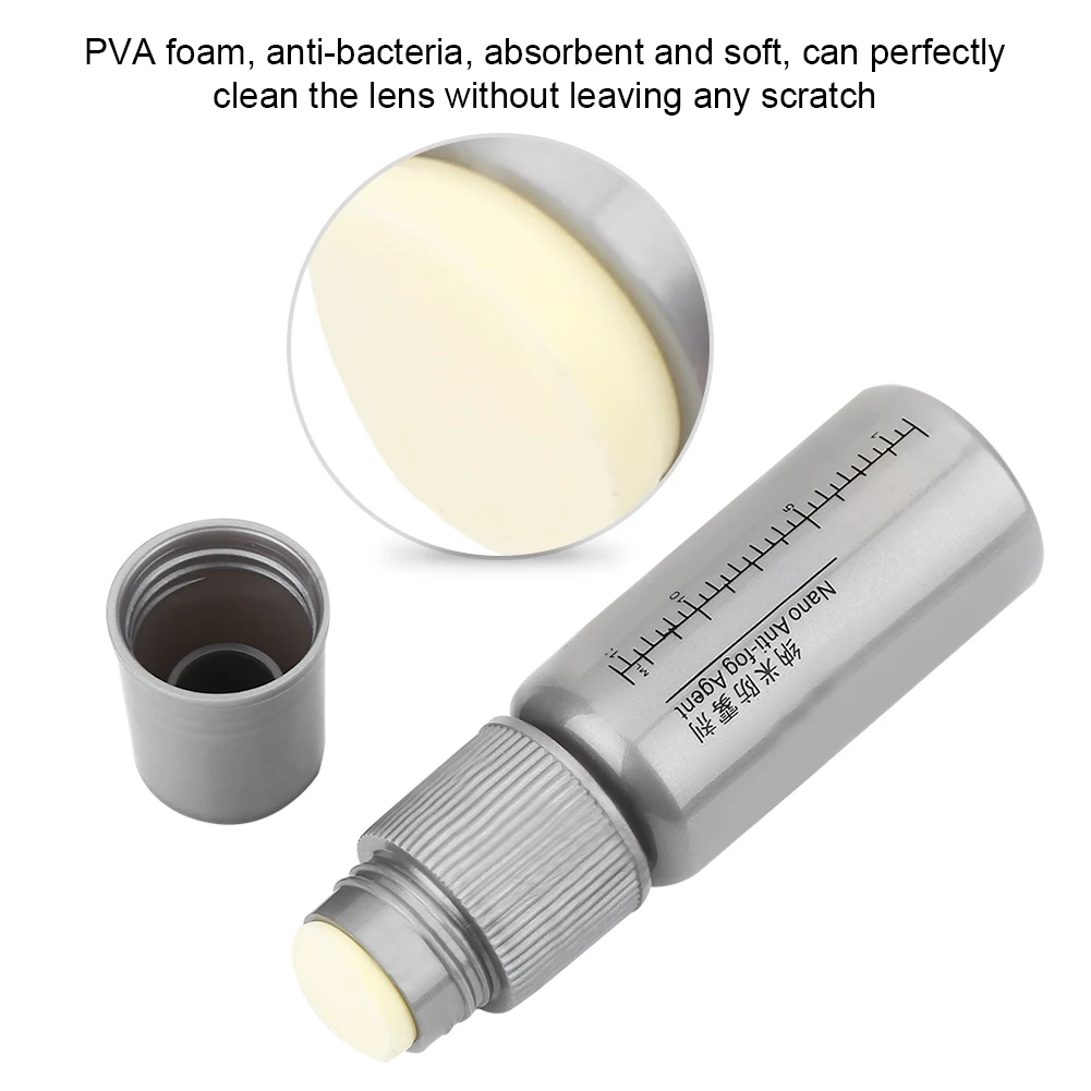 Твердотельная противотуманная салфетка для очистки легкая с мини-очками