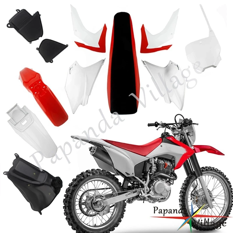 Cubierta de plástico para motocicleta, carenado lateral, guardabarros, Kit de asiento de tanque de combustible para Honda CRF230F CRF 230F 2015-2019, Motocross