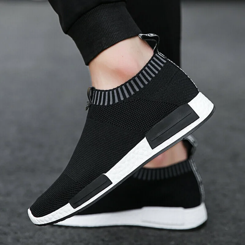 

Mens Trainers Sports Slip On Runing Shoes Casual Walking Tennis Sneakers Size8