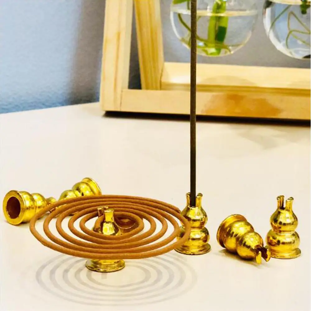 Латунный держатель для катушек золотистый держатель|Благовония и курильницы| |