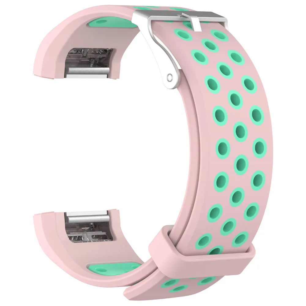 Для браслета FitBit Charge 2 двойной цвет сменный ремешок силиконовый браслет для