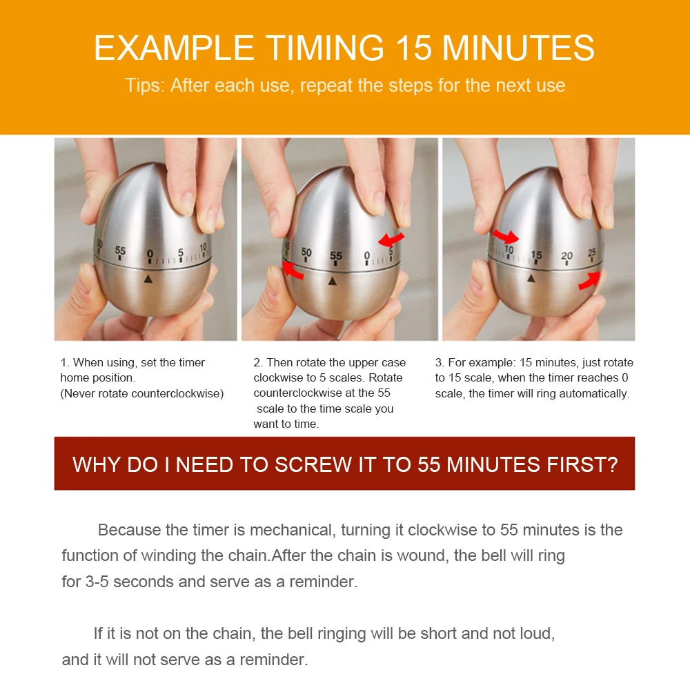 

Tomato Timer Creative Kitchen Mechanical Timer Countdown Timer Reminder Alarm 1-60min 360 Degree Minuterie timer Hot Sale