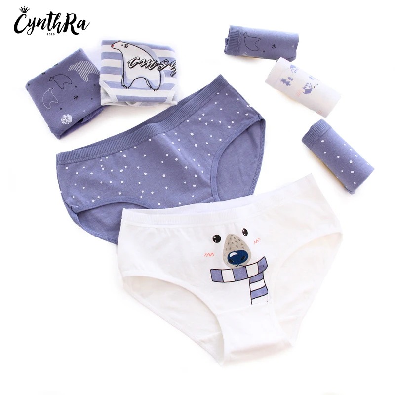 CYNTHRнижнее белье женское трусики из хлопка со средней талией Женские хлопковые
