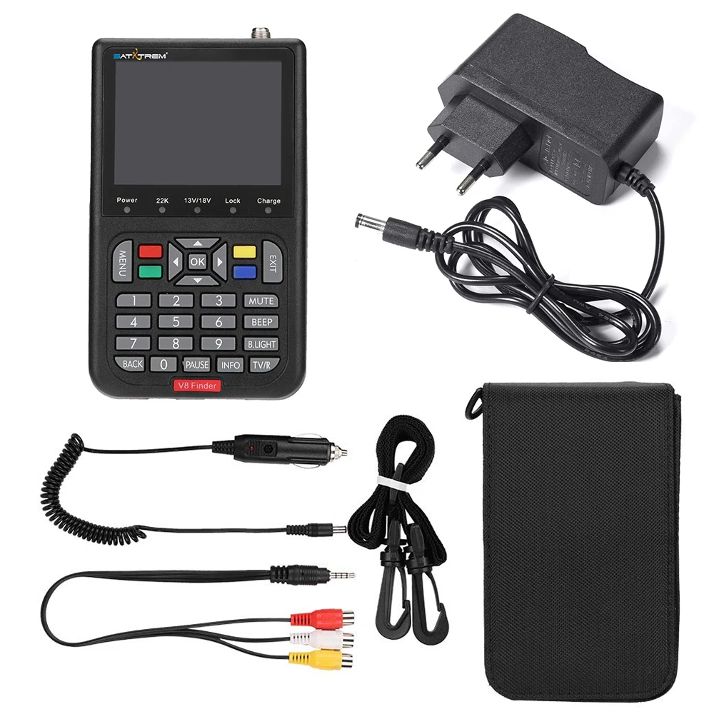 Satxtrem DVB S2 V8 Finder Plus цифровой спутниковый прибор для обнаружения сигнала 3 5 дюймов