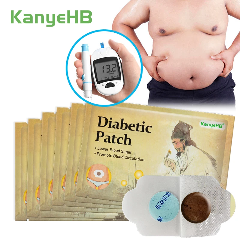 

36pcs/6bag Diabetes Navel Patch Reduce Blood Sugar Stabilize Blood Sugar Diabetic Plaster Diabete Patch Mellitus Herbs PatchA606
