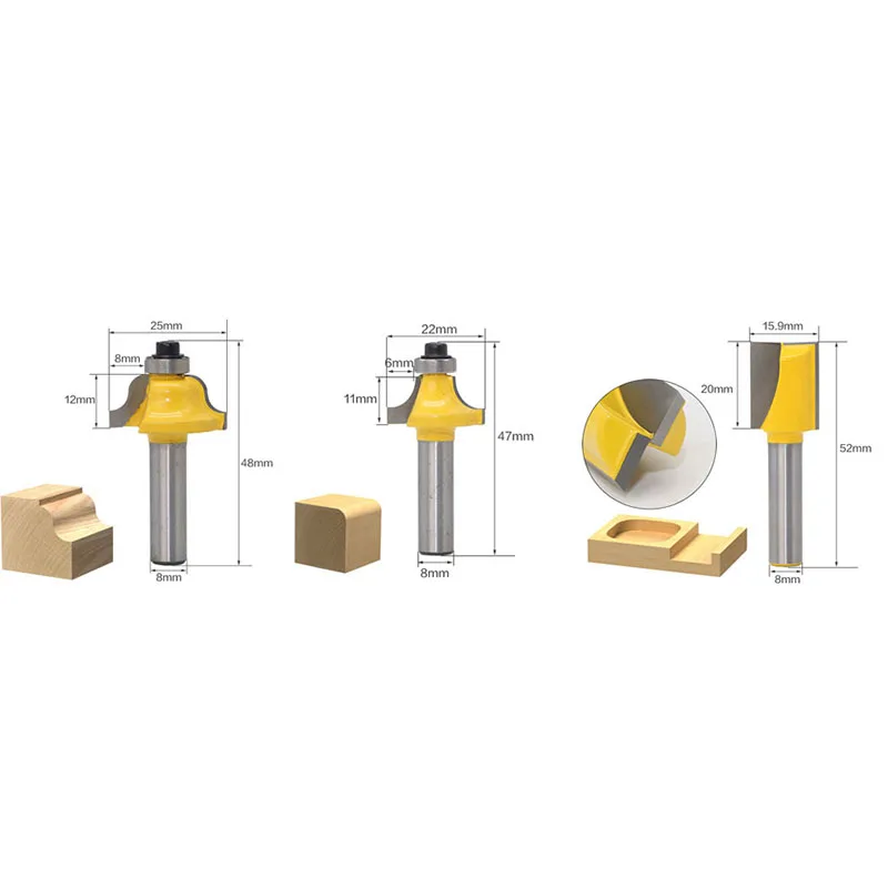 1 шт. Концевая фреза по дереву 8 мм | Инструменты