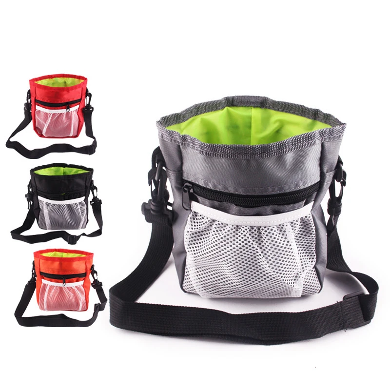 Pet Dog Treat Training Pouch Puppy Snack Bag Storage Holder Dispenser 3 Ways To Wear New Large Feed Bait Belt product | Дом и сад