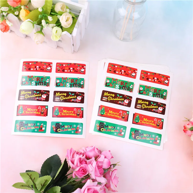 

Kitchen Sweets Party Seal Cookie/Cake/Gift Labels Stickers DIY Scrapbooking Merry Christmas Gift