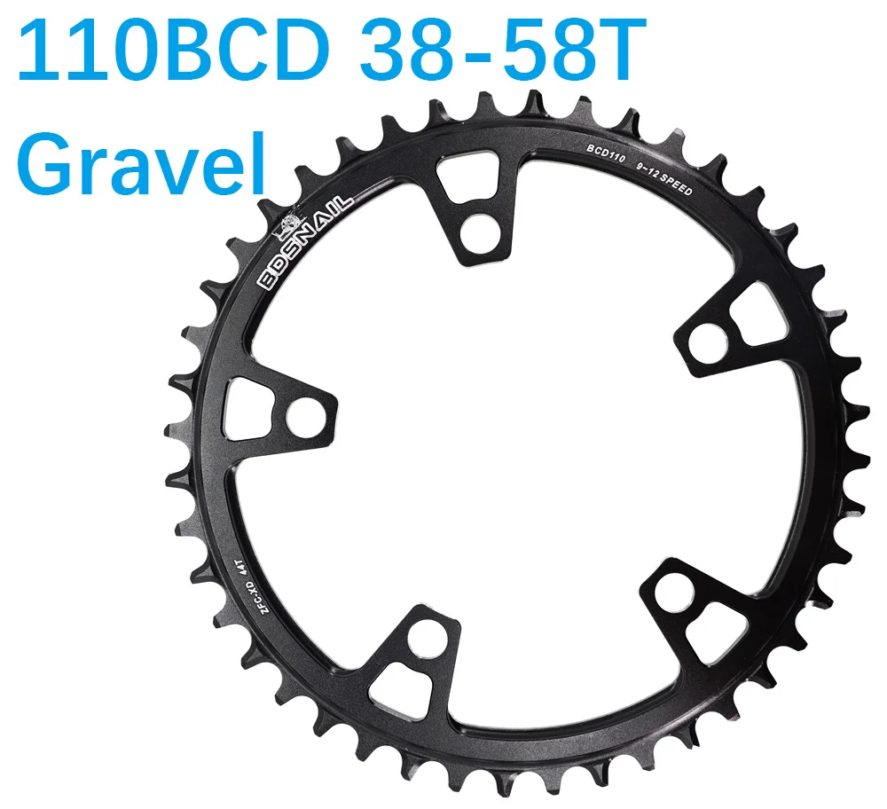 

Chainring Round 110 BCD for force red rival s350 s900 40 42 44T Tooth Road Bike for sram cx gravel q Meroca 50 52 54 56 58