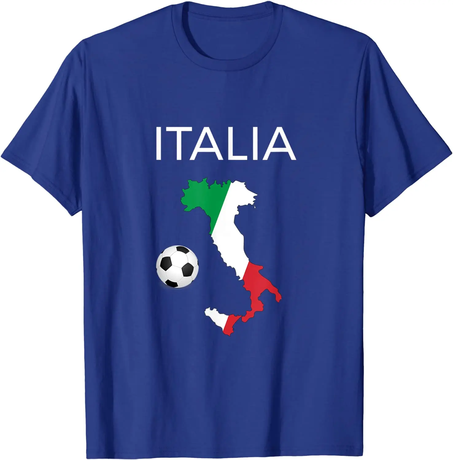 

Italy Soccer Shirt Italian Italia Forza Azzurri Tshirt Men's T-shirt