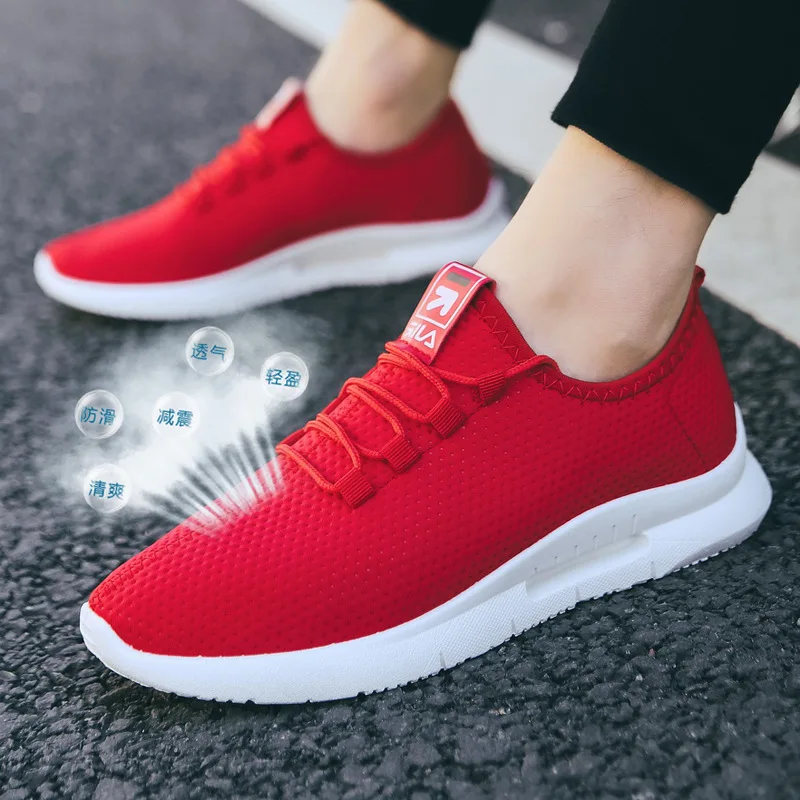

Men Shoes White Air Mesh Sneakers 2021 Spring Autumn Casual Mens Sneaker Walking Shoes Low Top Men Casual Vulcanize Shoes Tenis