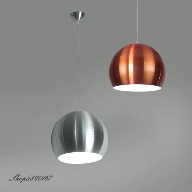 Креативные подвесные лампы в виде бронзового шара алюминиевые светильники