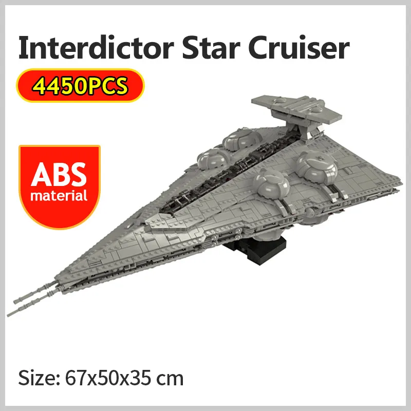 

Star Plan Wars Series Building Blocks ConstrictorII Interdictor Cruiser Model Imperial Space Battleship Bricks Kids DIY Toy Gift