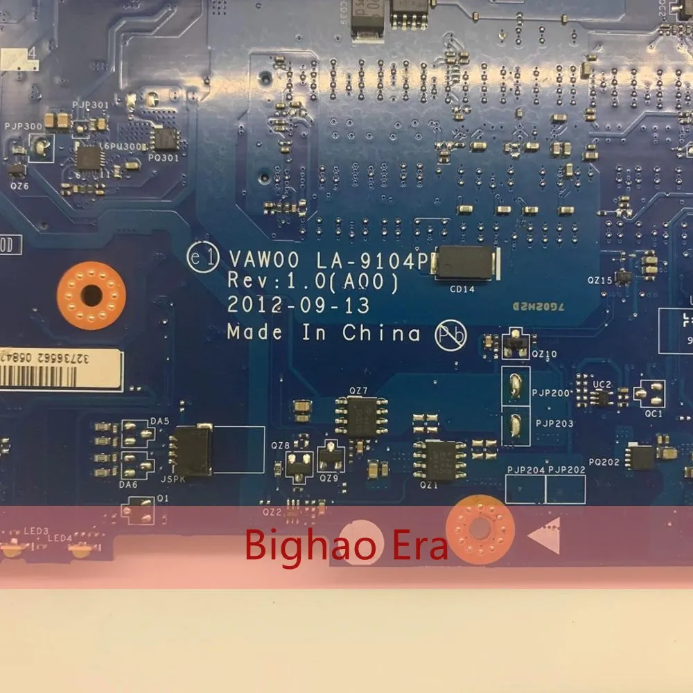 

Laptop VAW00 LA-9104P VAW01 LA-9101P For DELL 15R 2521 3521 5521 Motherboard Main board With Pentium CPU 987U/997U 100% Test O
