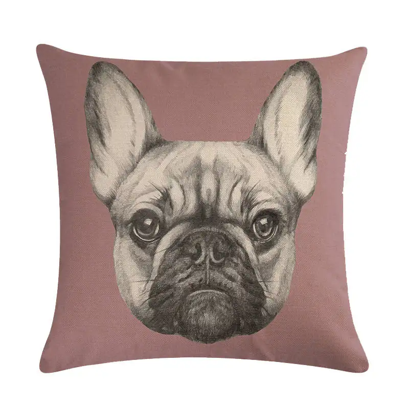 45x45 см наволочки для подушек с рисунком Бультерьера Бостон-терьер собак