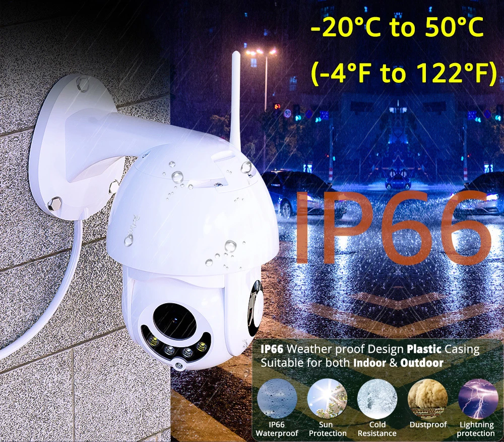 

1080P PoE IP PTZ 3MP 4X IP CCTV