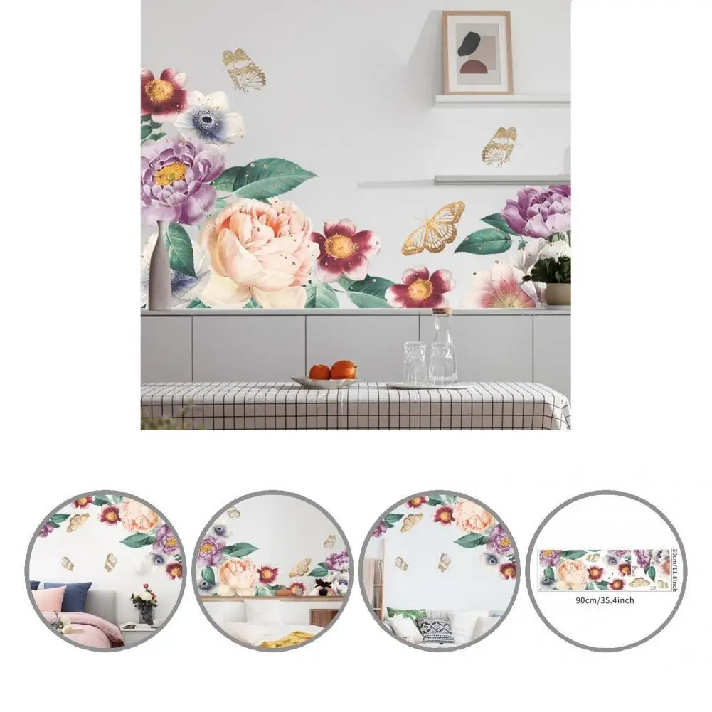 

Tear-resistant Durable Excellent Workmanship Wall Stickers Anti-deformed Wall Decal Waterproof for Bedroom