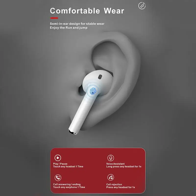 

Lenovo X9 Wireless Earbuds Bluetooth 5.0 Earphone Touch Control Mic 9D Dynamic HIFI Stereo Earphones HD talking with Mic Headset