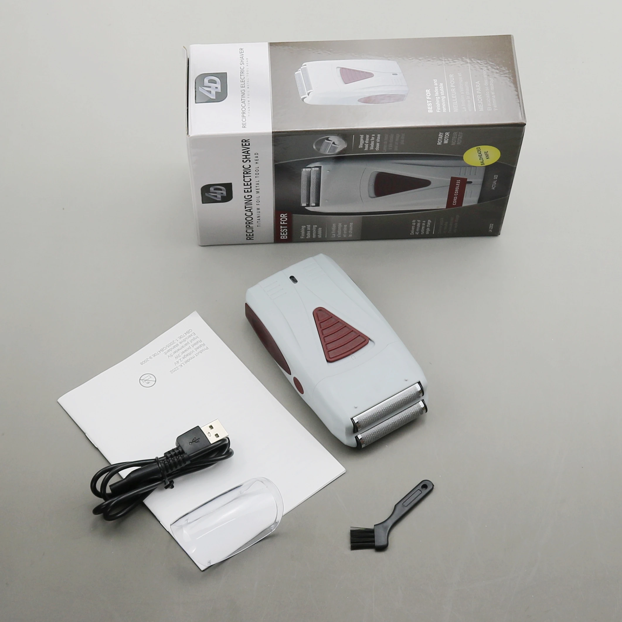 Супермощная электробритва для мужчин бритва бороды с выцветающей лысой фольгой