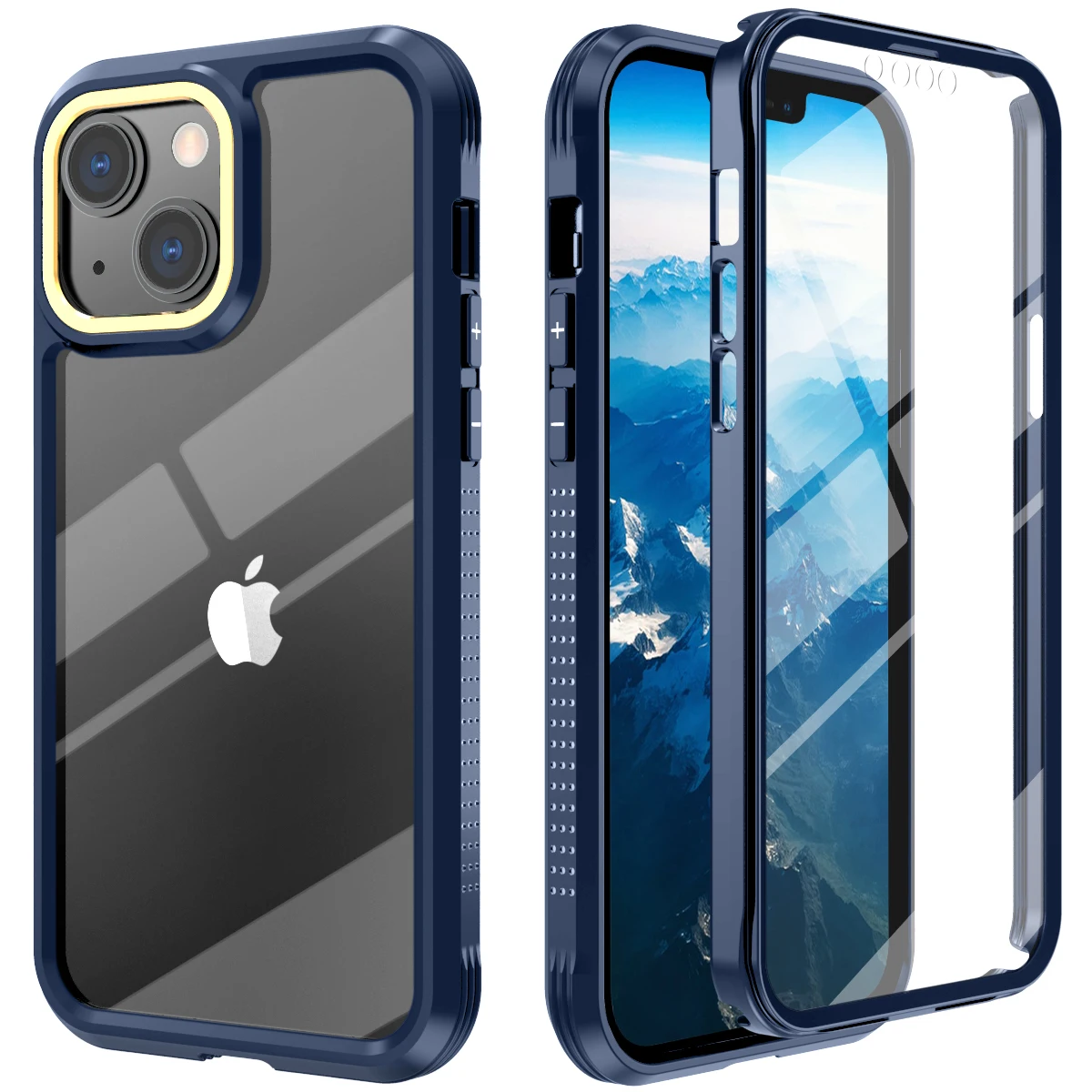 

Full Protection Acrylic Case for Iphone 13 Pro Max 13pro 13 Mini with PET Screen Protector Film Phone Cover Funda