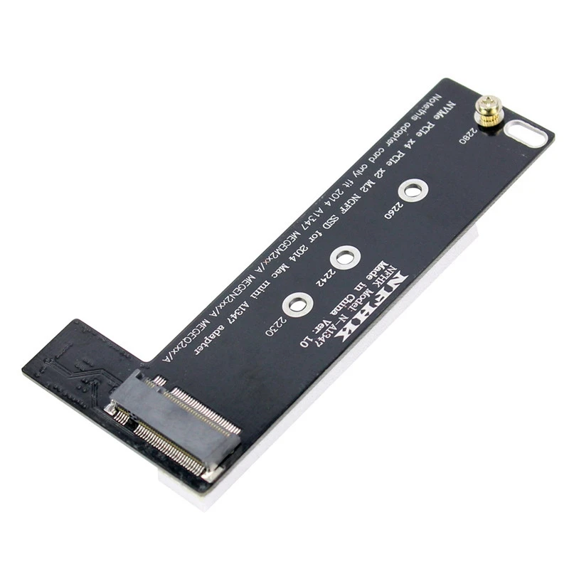 Новинка NVMe M2 SSD конвертер карта для применения Mac Mini 2014 A1347 MEGEN2 MEGEQ2 адаптер Raiser PCI