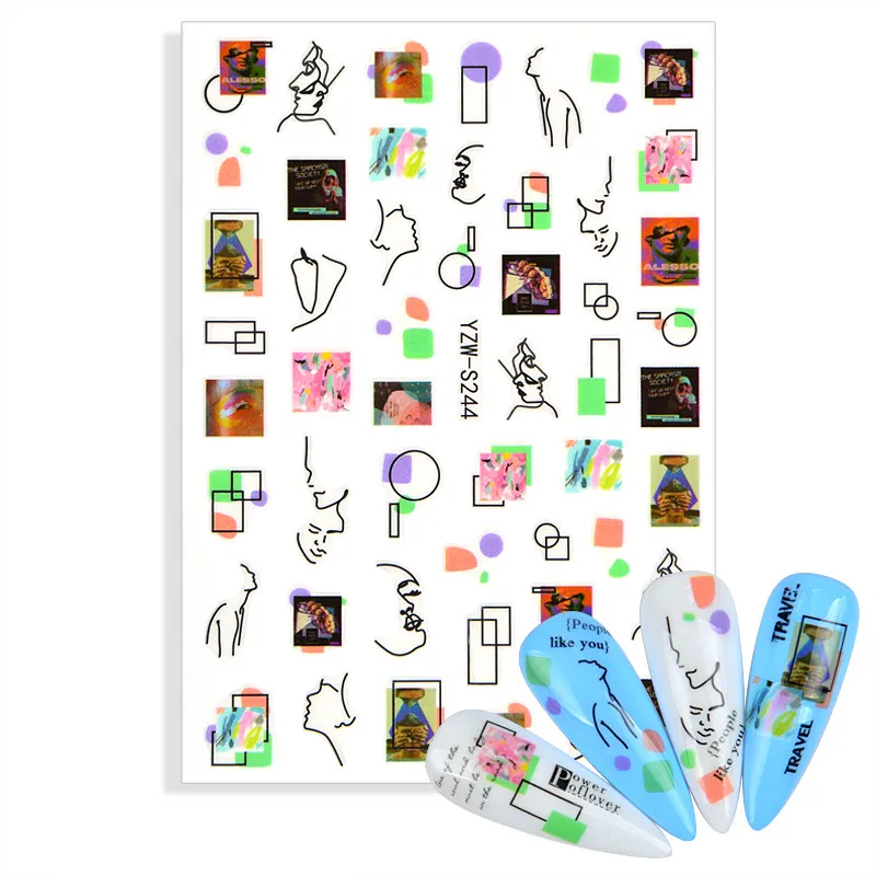 Новое поступление 2022 штамп с буквами и цветами дизайн маникюрная