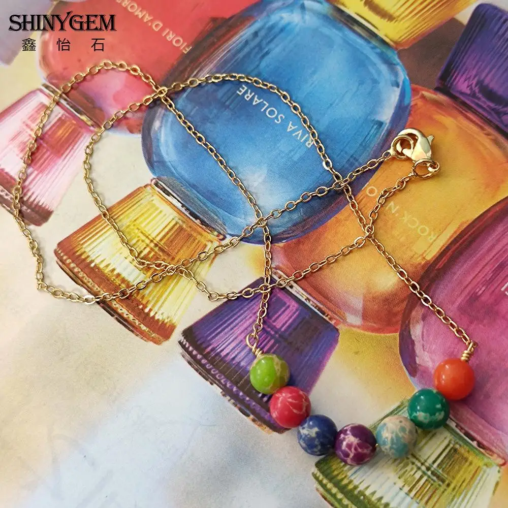 Блестящий Драгоценный Камень ручной работы позолоченный провод обернутый