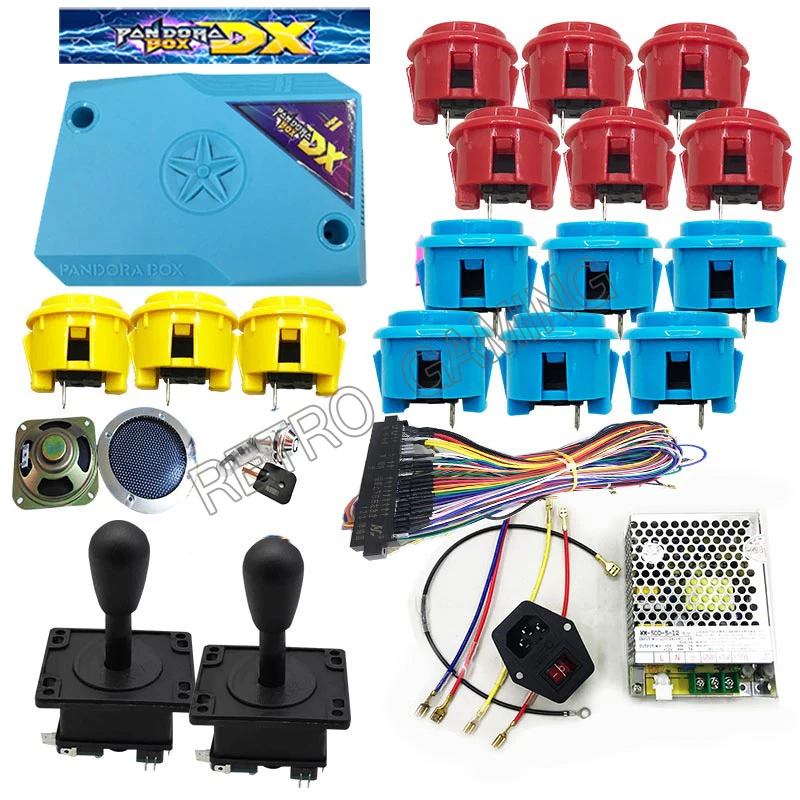 

Оригинальная Игровая приставка Pandora Box DX 3000 в 1, 3D, Wi-Fi, Jamma, монетная аркадная машина, кассета, кнопка, джойстик, набор для монет «сделай сам»