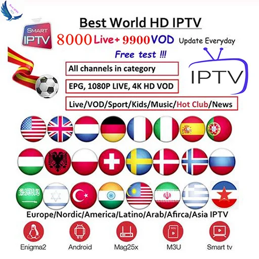 IP tv M3U подписка G1 G3 Andorid tv Box Португалия Франция арабский Испания 1080P Премиум для Android коробка Enigma2 Smart tv HD 4K коробка