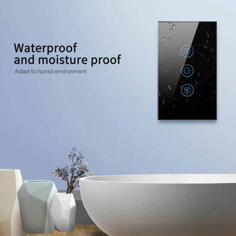 

Smart Water Heater Switch Wifi Boiler Switches Voice Remote Control EU/US Standard Touch Panel Timer Work With Alexa Google Home