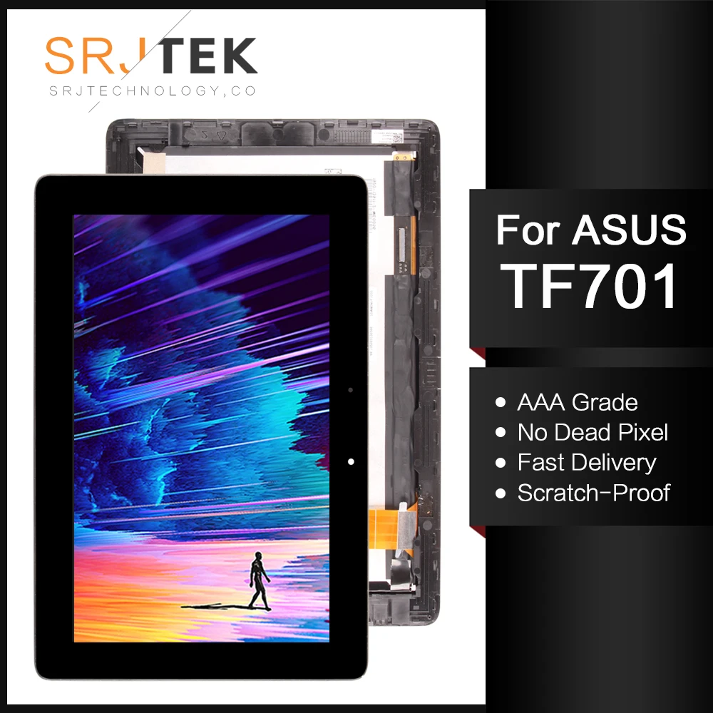 ЖК дисплей с сенсорным экраном и рамкой для Asus Transformer Pad TF701T TF701 LQ101R1SX03|Экраны